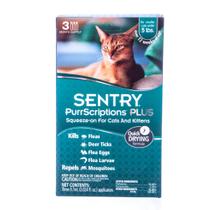 Tratamento contra pulgas e carrapatos Sentry PurrScriptions PLUS para gatos Tratamento contra pulgas e carrapatos Sentry PurrScriptions PLUS para gatos