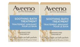 Tratamento de banho Aveeno Soothing 100% natural de aveia 8 ct