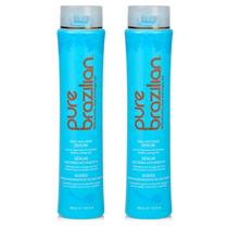 Tratamento de cabelo Pure Brazilian Anti-Frizz 400 ml (pacote com 2)