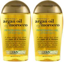 Tratamento de óleo capilar OGX Renewing Argan Oil Marrocos 100mlX2
