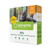 Tratamento de prevenção de pulgas Advecta Plus para gatos de 4 meses