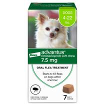 Tratamento de pulgas mastigável para cães Advantus 2 - 10 kg 7 ct