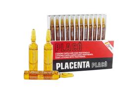 Tratamento de Queda de Cabelo Placenta Placo Intensive - Kit com 12 Frascos de 10ml
