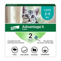 Tratamento e prevenção de pulgas Advantage II Kitten 2-5 libras Tratamento e prevenção de pulgas Advantage II Kitten 2-5 libras