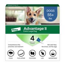 Tratamento e prevenção de pulgas Advantage II XL Dog 55lbs+ Tratamento e prevenção de pulgas Advantage II XL Dog 55lbs+