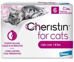 Tratamento e prevenção de pulgas para gatos Cheristin 6 ct