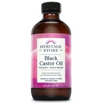 Tratamento nutritivo para cabelos HERITAGE STORE Óleo de rícino preto 240mL