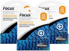 Tratamento para Aquário Seachem Focus Kit com 3 unidades de 5g Tratamento para Aquário Seachem Focus Kit com 3 unidades de 5g