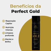 Tratamento pos escova progressiva shampoo perfect gold 24k limpeza nutrição alto impacto amazon flowers Tratamento pos escova progressiva shampoo perfect gold 24k limpeza nutrição alto impacto amazon flowers