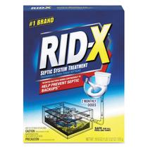 Tratamento séptico em pó Rid-X 555 g seguro para tubos