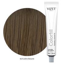 Tratamento Tonalizante Colorfill 6.0 Loiro Escuro 50gr Vizet Tratamento Tonalizante Colorfill 6.0 Loiro Escuro 50gr Vizet
