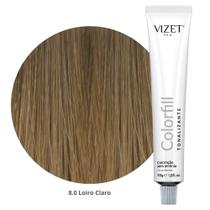 Tratamento Tonalizante Colorfill 8.0 Loiro Claro 50gr Vizet Tratamento Tonalizante Colorfill 8.0 Loiro Claro 50gr Vizet
