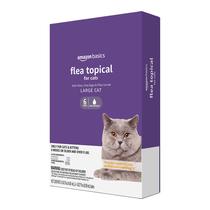 Tratamento tópico contra pulgas Amazon Basics para gatos grandes (4 kg ou mais)