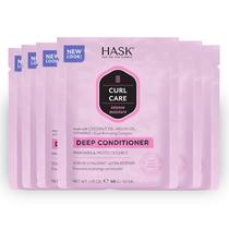 Tratamentos de condicionador profundo HASK CURL CARE, pacote com 6