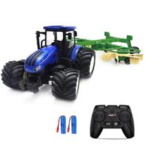 Trator Agrícola Toy RC - Caminhão com Controle Remoto e 2 Baterias para Crianças