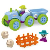 Trator Basculante Infantil Rural Educativo P/ Crianças Usual ref 503 - Usual Brinquedos