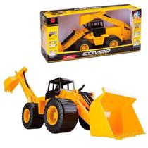 Trator Brinquedo Retro Escavadeira 45cm Super Articulada