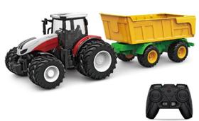 Trator c/controle remoto e carreta basculante cp166191 Trator c/controle remoto e carreta basculante cp166191