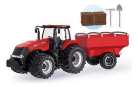 Trator case magnum graneleiro agriculture usual brinquedos