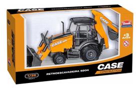 Trator Case Retroescavadeira Miniatura Réplica Usual 402