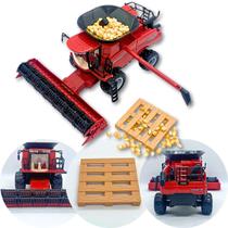 Trator colheitadeira Maquina de brinquedo em miniatura 1:42