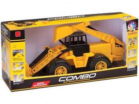 Trator Combo Retroescavadeira Cardoso TOYS 1041 Trator Combo Retroescavadeira Cardoso TOYS 1041