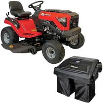 Trator Cortador de Grama 4T à Gasolina 19.5 HP TLT42-19M com Recolhedor 230 Litros TOYAMA