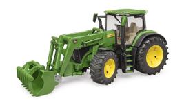 Trator de brinquedo Bruder John Deere 7R 350 com carregador frontal 42,5 cm