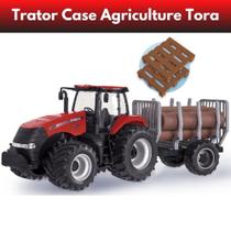 Trator de Brinquedo Case Magnum Implementos Tora 1/30 Menino