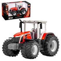 Trator De Brinquedo Com Rodas Emborrachadas Massey Ferguson Modelo Agricola Realista