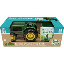 Trator de brinquedo e livro de tabuleiro Green Toys John Deere Plástico reciclado