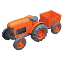 Trator de brinquedo Green Toys Orange fabricado nos EUA
