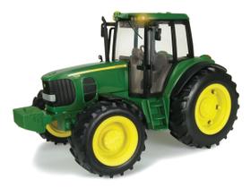 Trator de brinquedo TOMY John Deere Big Farm com luzes e sons 1:16