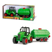 Trator De Brinquedo Verde Agromak Com Tanque Para Água