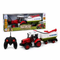Trator De Controle Remoto Tratorzão C/ Acessório - Polibrinq