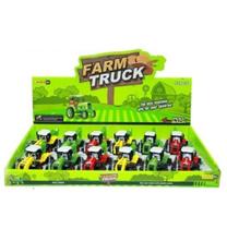 Trator De Metal Farm Truck Fricção 12Un Miki Toy