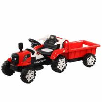 Trator Elétrico 12V Com Caçamba Bang Toys Recarregável, Com Som, USB, Faróis Em LED, Buzina Trator Elétrico 12V Com Caçamba Bang Toys Recarregável, Com Som, USB, Faróis Em LED, Buzina