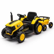 Trator Elétrico Infantil 12v com Caçamba 30kg Controle Remoto Luz e Musica brinquedo Trator Elétrico - Trator Elétrico Infantil 12v com Caçamba 30kg Controle Remoto Luz e Musica brinquedo Trator Elétrico -