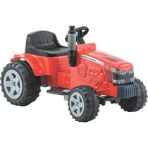 Trator Eletrico Infantil Biemme Massey Ferguson 6V Vermelho