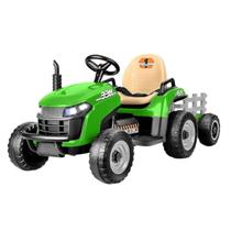 Trator Elétrico Infantil C/Controle 2 Marcha Verde Maxi Toys