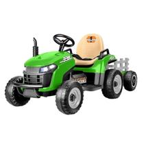 Trator Elétrico Infantil Controle 2 Marchas Maxi Toys -Verde