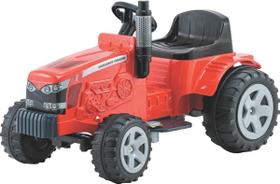 Trator Elétrico Infantil de Passeio 6V Massey Ferguson Biemme Vermelho