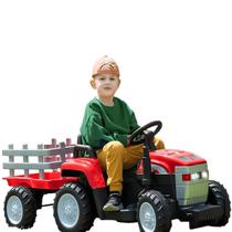 Trator Eletrico Infantil Shiny Toys com Caçamba Vermelho 12V Trator Eletrico Infantil Shiny Toys com Caçamba Vermelho 12V