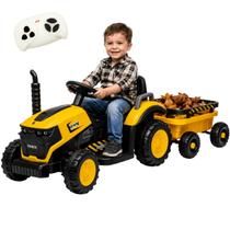 Trator Elétrico Infantil Zippy Toys Compact com Carreta Amarelo 12V Trator Elétrico Infantil Zippy Toys Compact com Carreta Amarelo 12V
