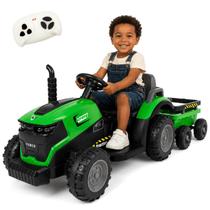 Trator Elétrico Infantil Zippy Toys Compact com Carreta Verde 12V Trator Elétrico Infantil Zippy Toys Compact com Carreta Verde 12V