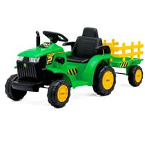 Trator Elétrico Infatil 12V Verde e Amarelo - Importudo Trator Elétrico Infatil 12V Verde e Amarelo - Importudo