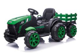 Trator Elétrico Motorizado Infantil Com Caçamba Verde Trator Elétrico Motorizado Infantil Com Caçamba Verde