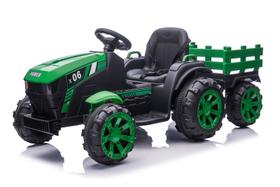 Trator Elétrico Motorizado Infantil Com Caçamba Verde
