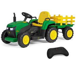 Trator Elétrico Peg Perego John Deere 12V com Controle Remoto