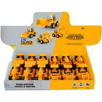 Trator Engineering Display Com 12 Caminhões De Construção